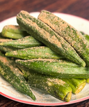 Chilli-Salt Okra Crisps